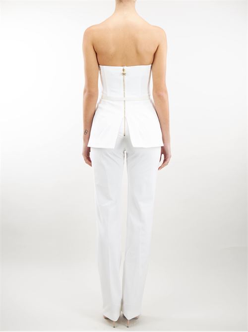Tracksuit in technical fabric with bodice Elisabetta Franchi ELISABETTA FRANCHI | Suit | TU01542E2360